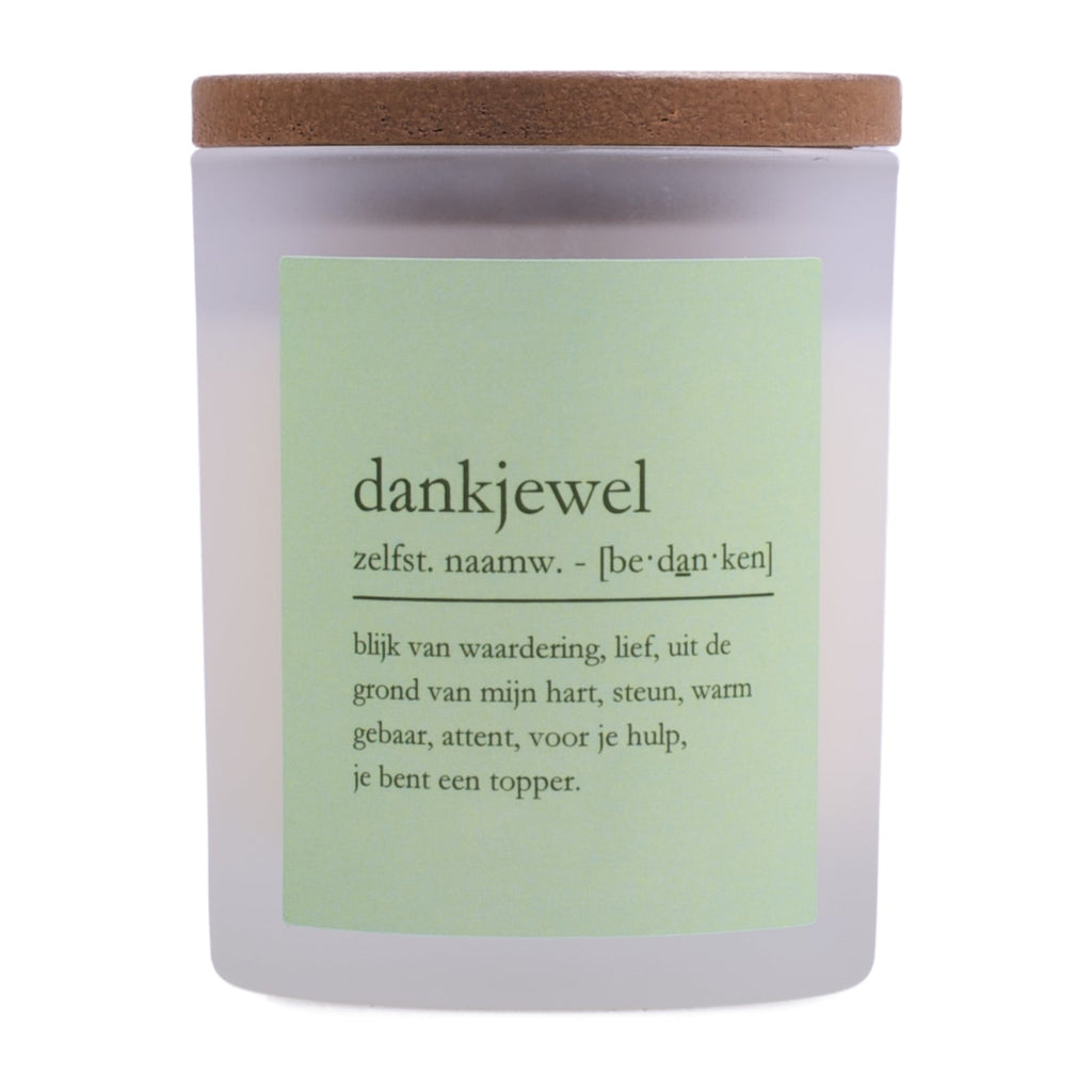 Geurkaars 'Dankjewel' - Dictionnaire